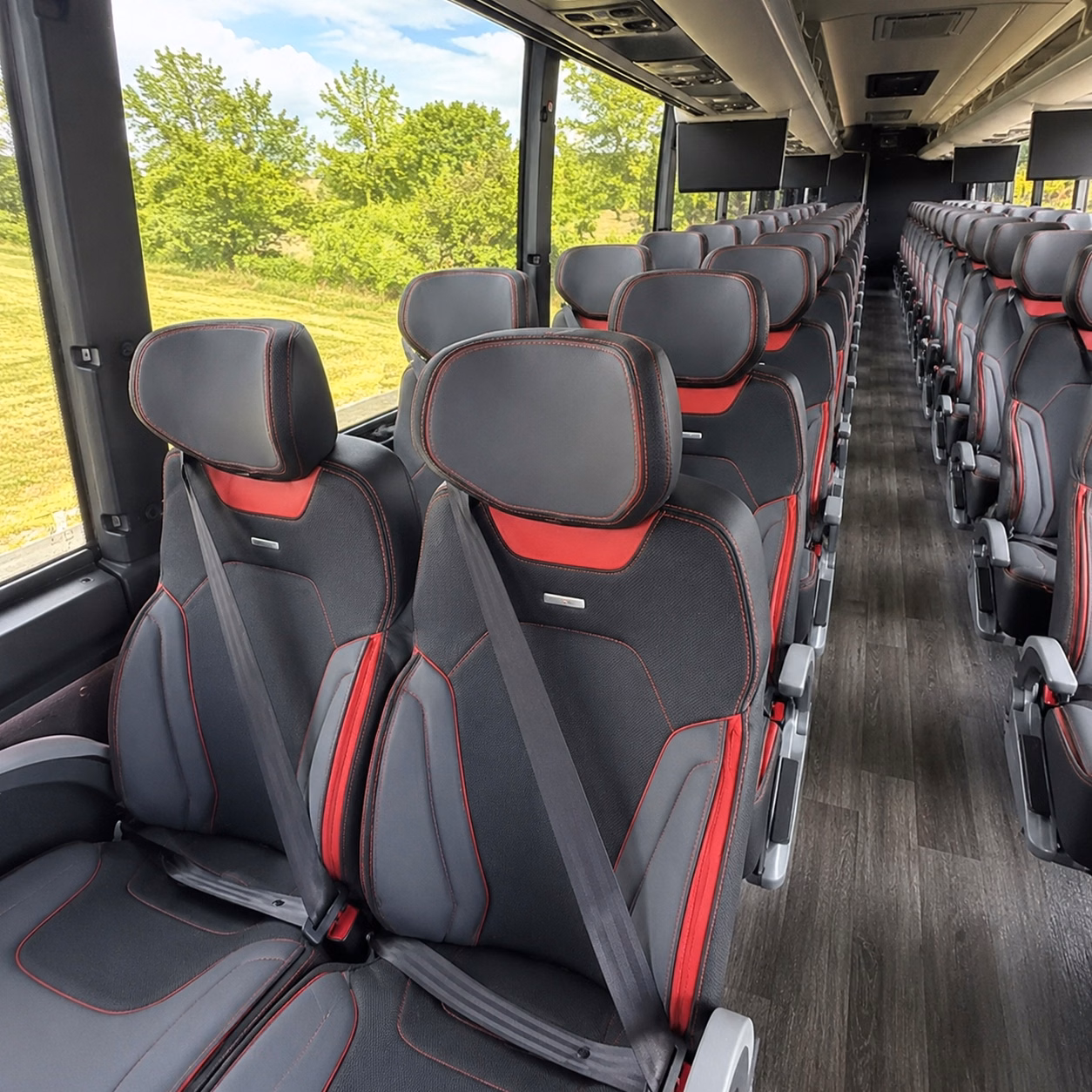 omaha charter bus interior