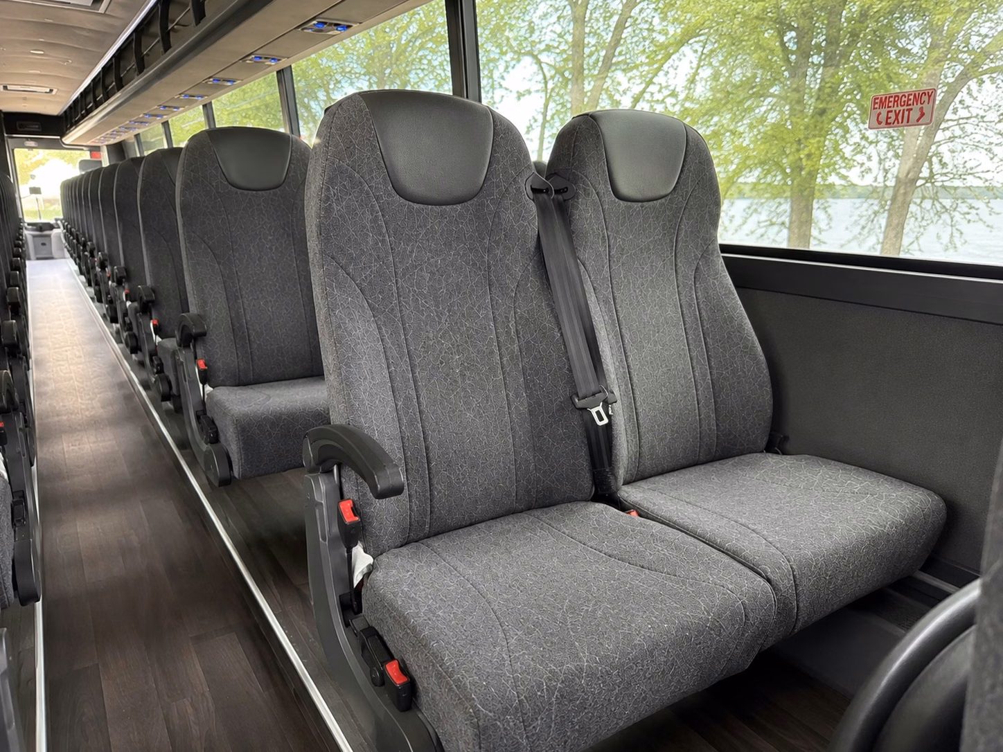 omaha charter bus rental interior